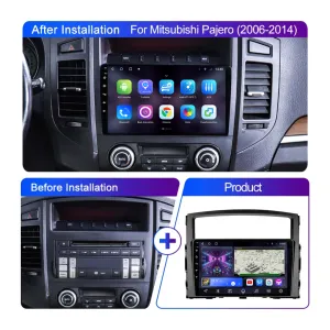 Daiko Car Stereo Wireless Carplay Android Auto For Mitsubishi Pajero 2006-2014