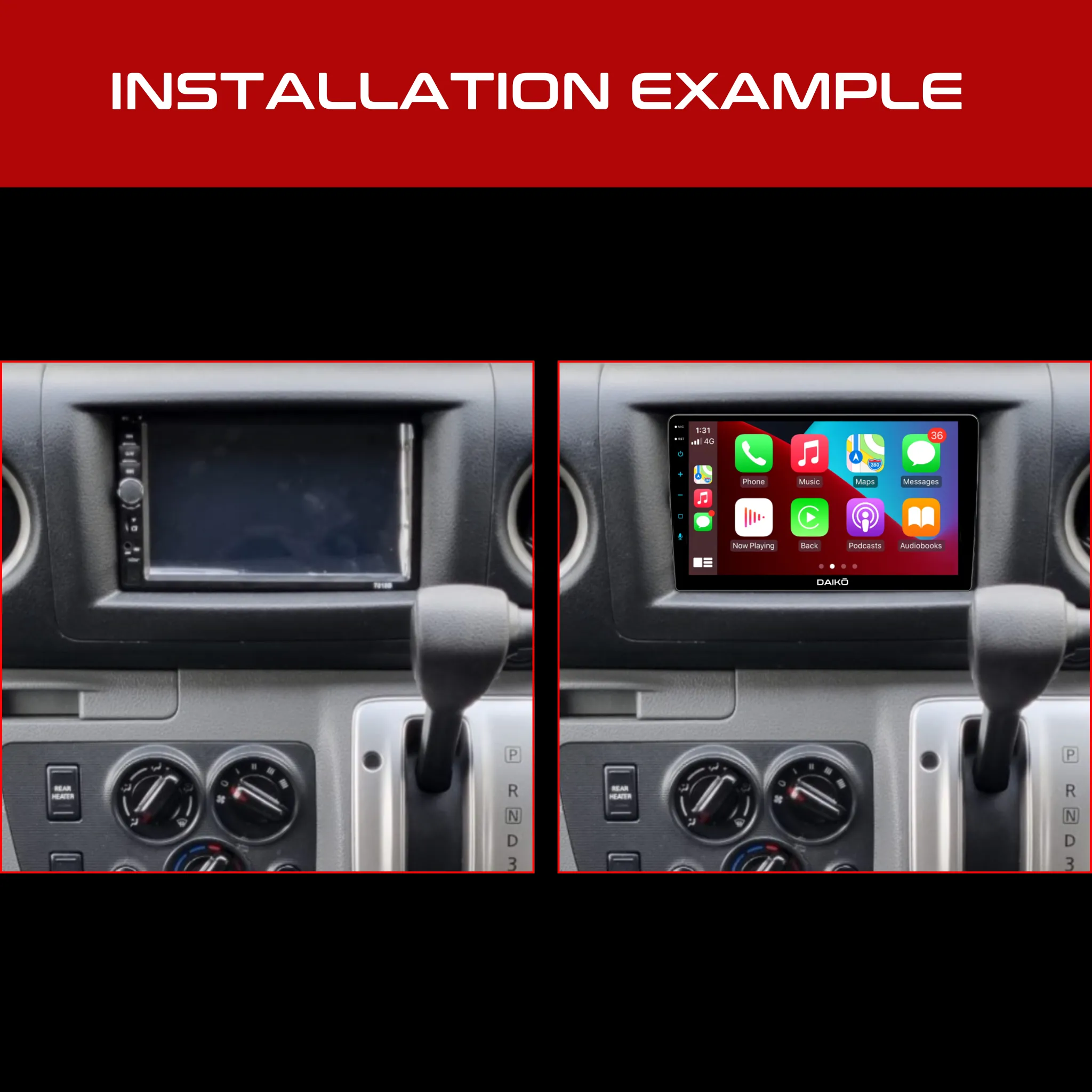Daiko Car Stereo Wireless Carplay Android Auto For Nissan Nv350 2012-2017 9Inch