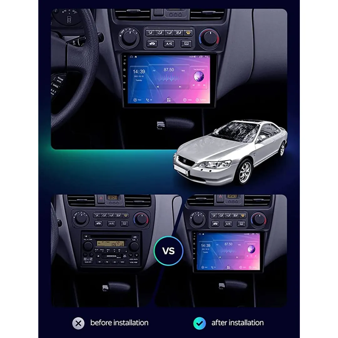 Daiko Multimedia Unit Wireless Carplay Android Auto For Honda Accord 1998-2002