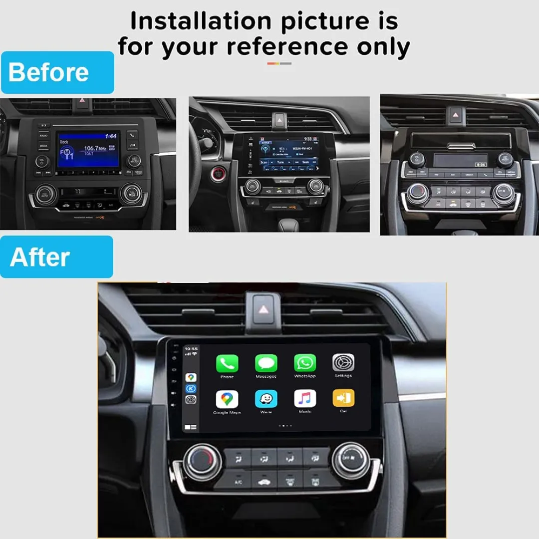 Daiko Multimedia Unit Wireless Carplay Android Auto For Honda Civic 2016-2021