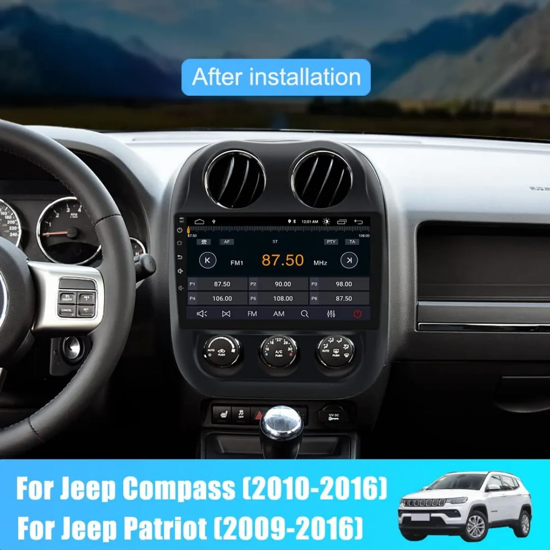 Daiko Multimedia Unit Wireless Carplay Android Auto For Jeep Compass 2010-2016