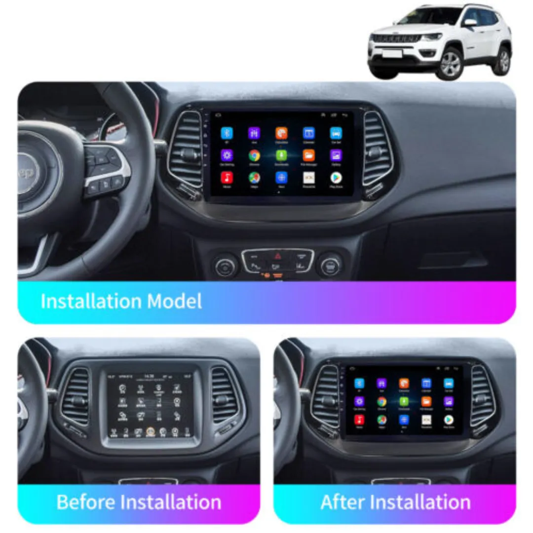Daiko Multimedia Unit Wireless Carplay Android Auto For Jeep Compass 2017-2022
