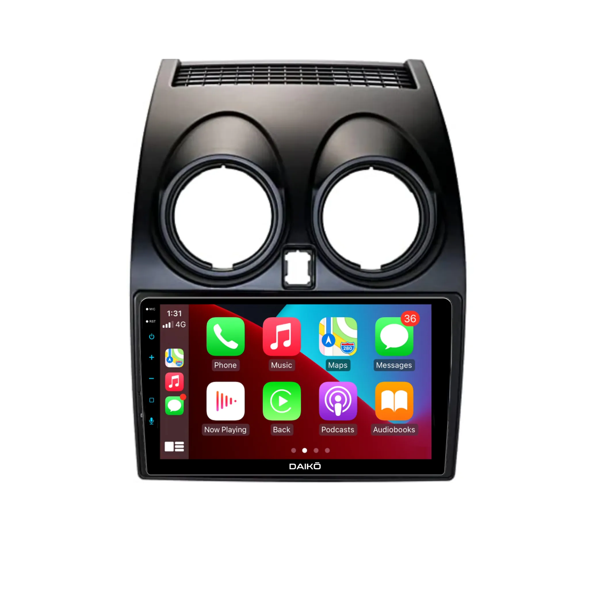 Daiko Multimedia Unit Wireless Carplay Android Auto For Nissan Qashqai 2008-2014
