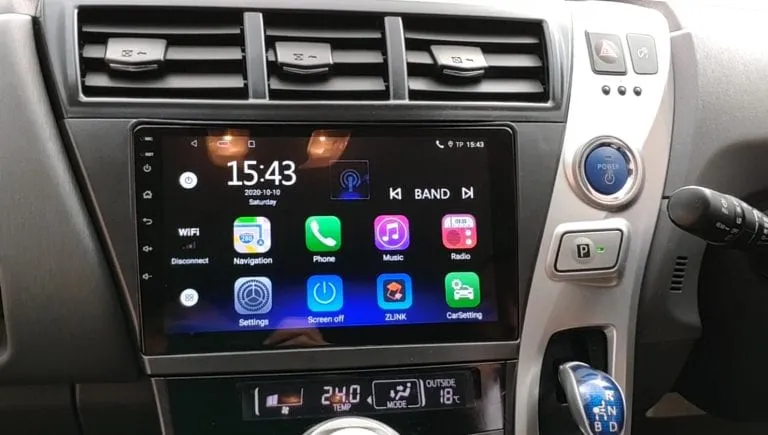 Daiko Multimedia Unit Wireless Carplay Android Auto For Toyota Prius Alpha Wagon
