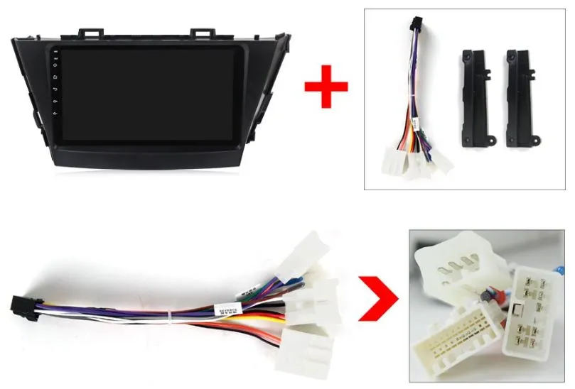 Daiko Multimedia Unit Wireless Carplay Android Auto For Toyota Prius Alpha Wagon