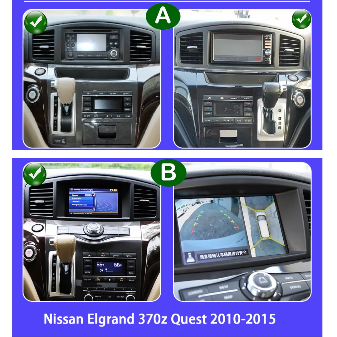 Daiko Multimedia Unit Wireless Carplay Android Auto ForNissan Elgrand 2010-2018