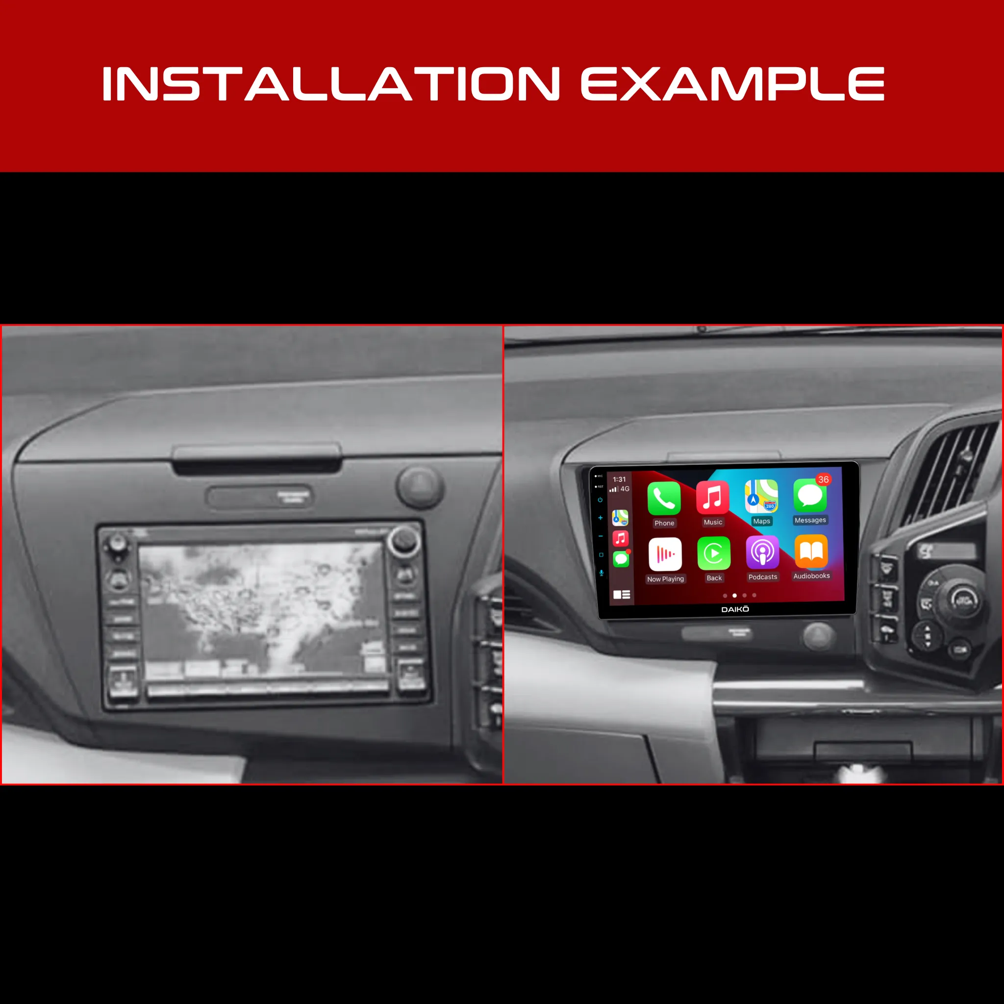 Daiko Multimedia Unit Wireless Carplay Android Auto GPS For Honda CRZ 2010 
