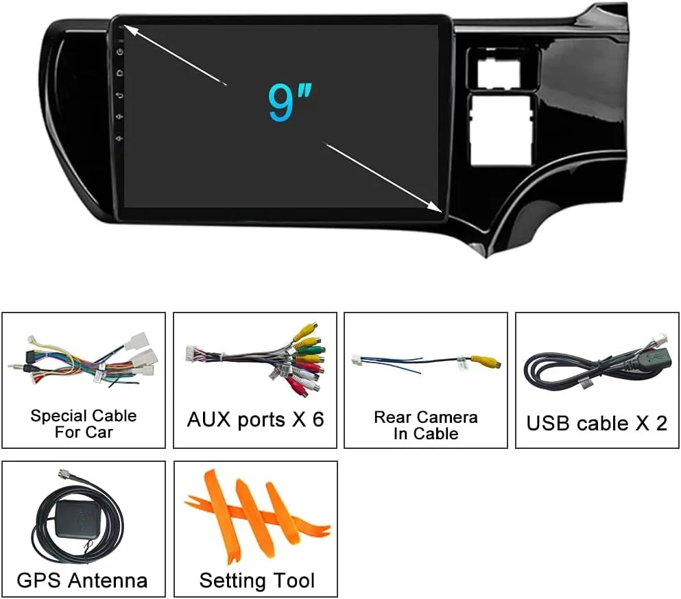 Daiko Multimedia Unit Wireless Carplay Android Auto GPS ForToyota Aqua 2011-2017