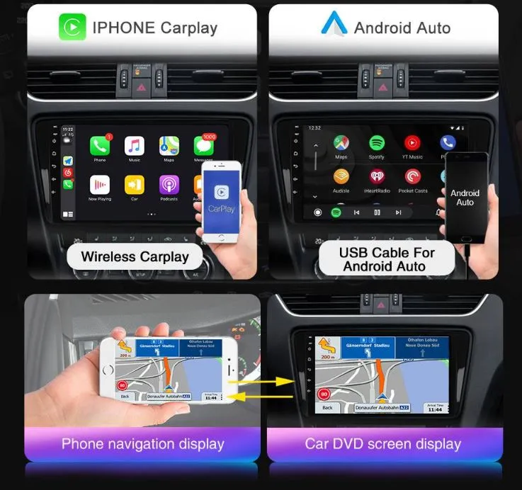 Daiko Multimedia Unit Wireless Carplay Android Auto GPS ForToyota Aqua 2011-2017