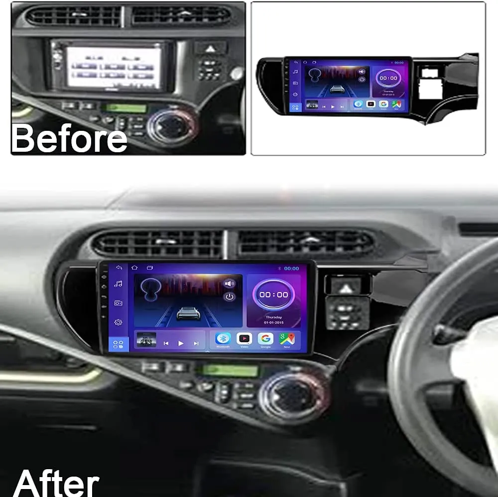 Daiko Multimedia Unit Wireless Carplay Android Auto GPS ForToyota Aqua 2011-2017