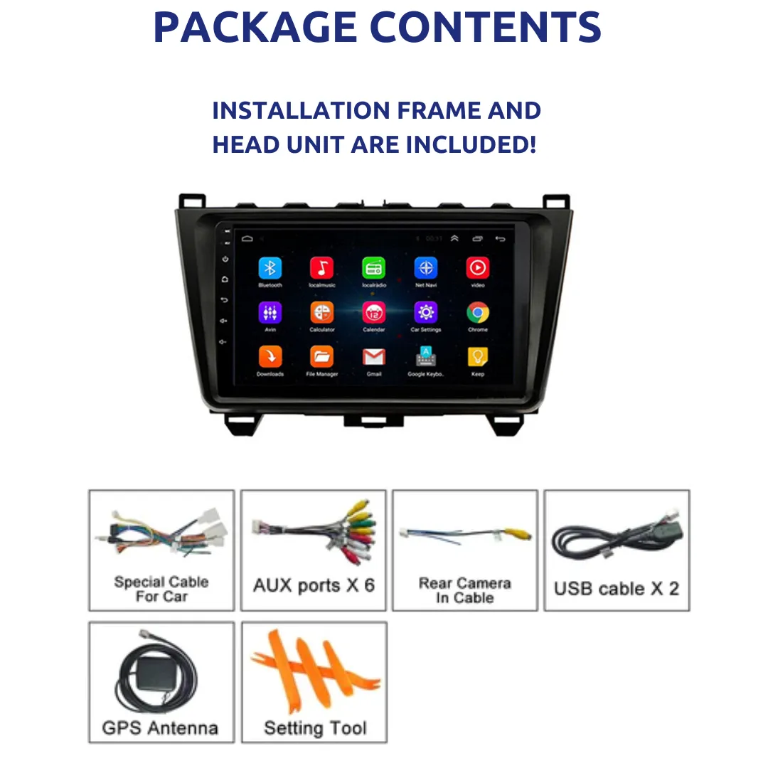 Daiko PRO Car Stereo Wireless Carplay Android Auto For Mazda 6 Atenza 2006-2012