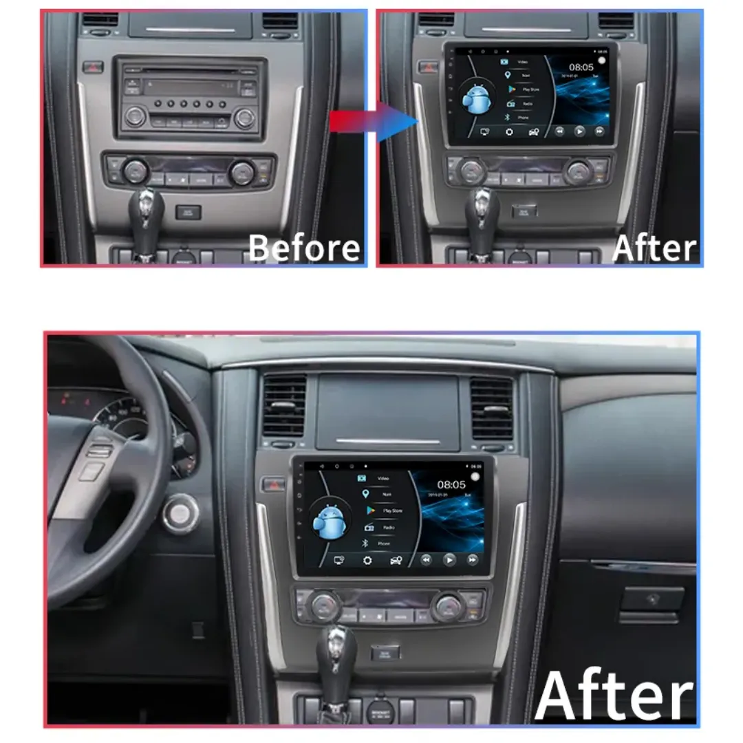 Daiko PRO Car Stereo Wireless Carplay Android Auto For Nissan Patrol 2015-2023