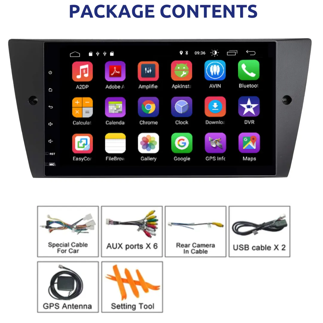Daiko PRO Multimedia Unit Wireless Carplay Android Auto For BMW 3 E90 2005-2012