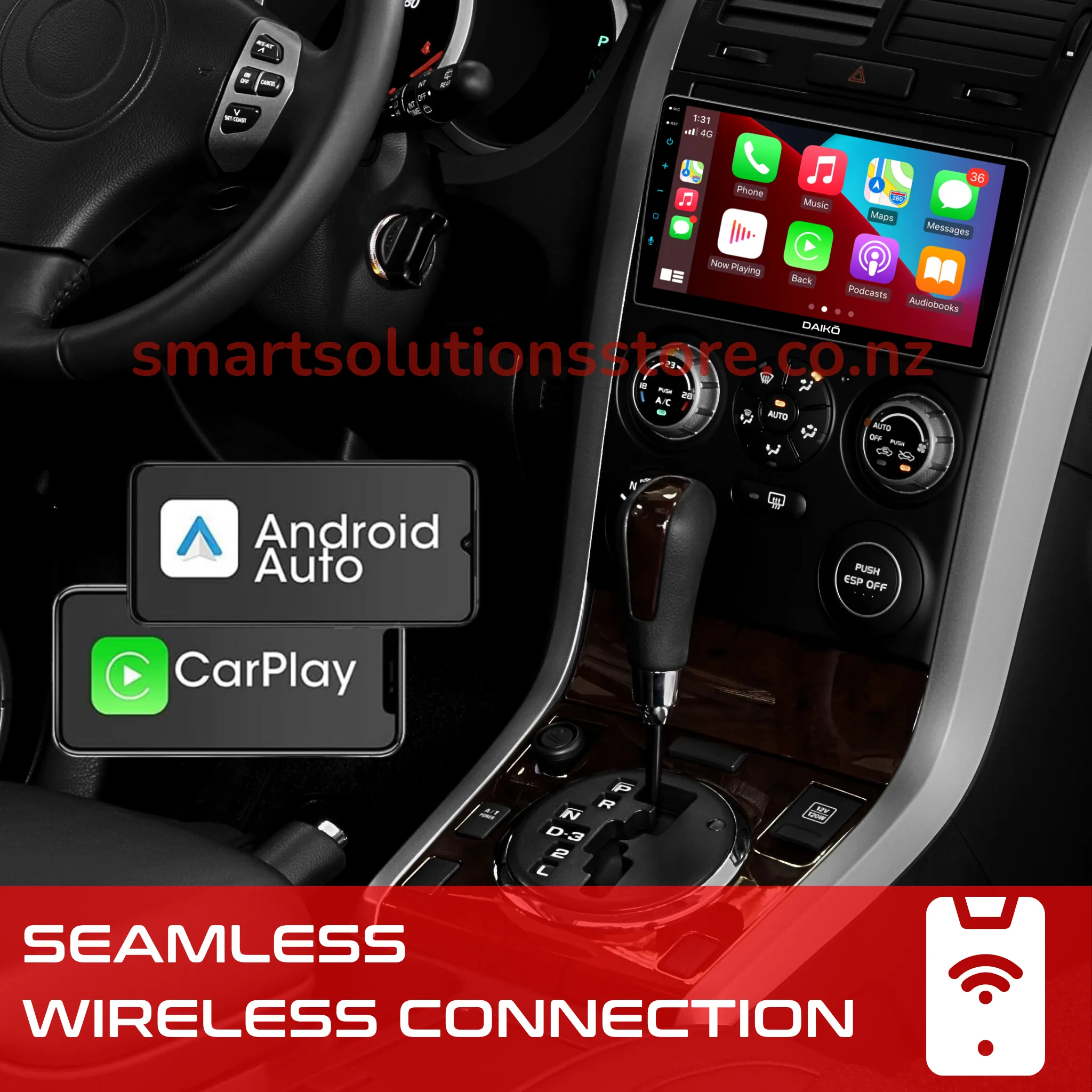 Daiko Ultra Car Stereo Wireless Carplay Android 6GB RAM   126GB Auto For 2007-2009 BMW X5 X6 CCC E70 E71