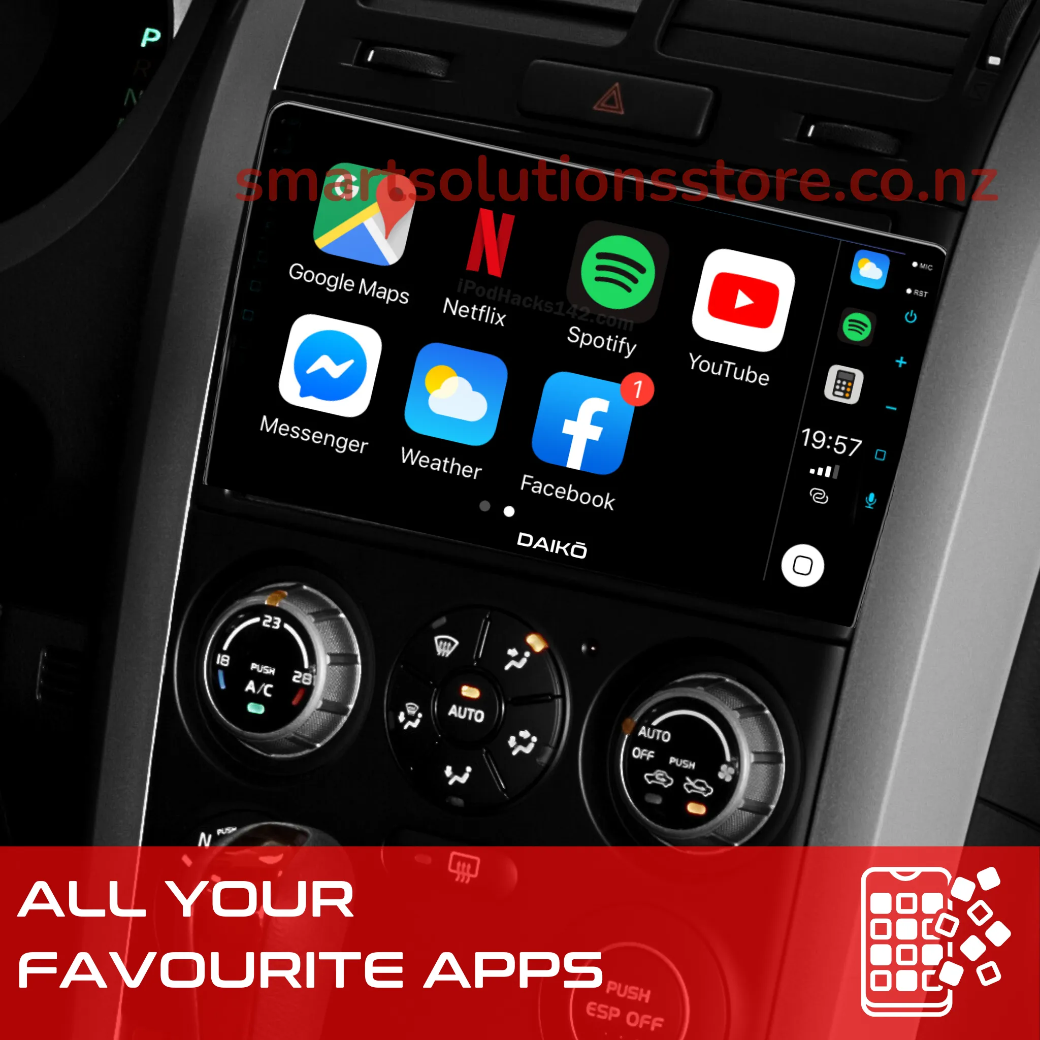 Daiko Ultra Car Stereo Wireless Carplay Android 6GB RAM   126GB Auto For 2007-2009 BMW X5 X6 CCC E70 E71