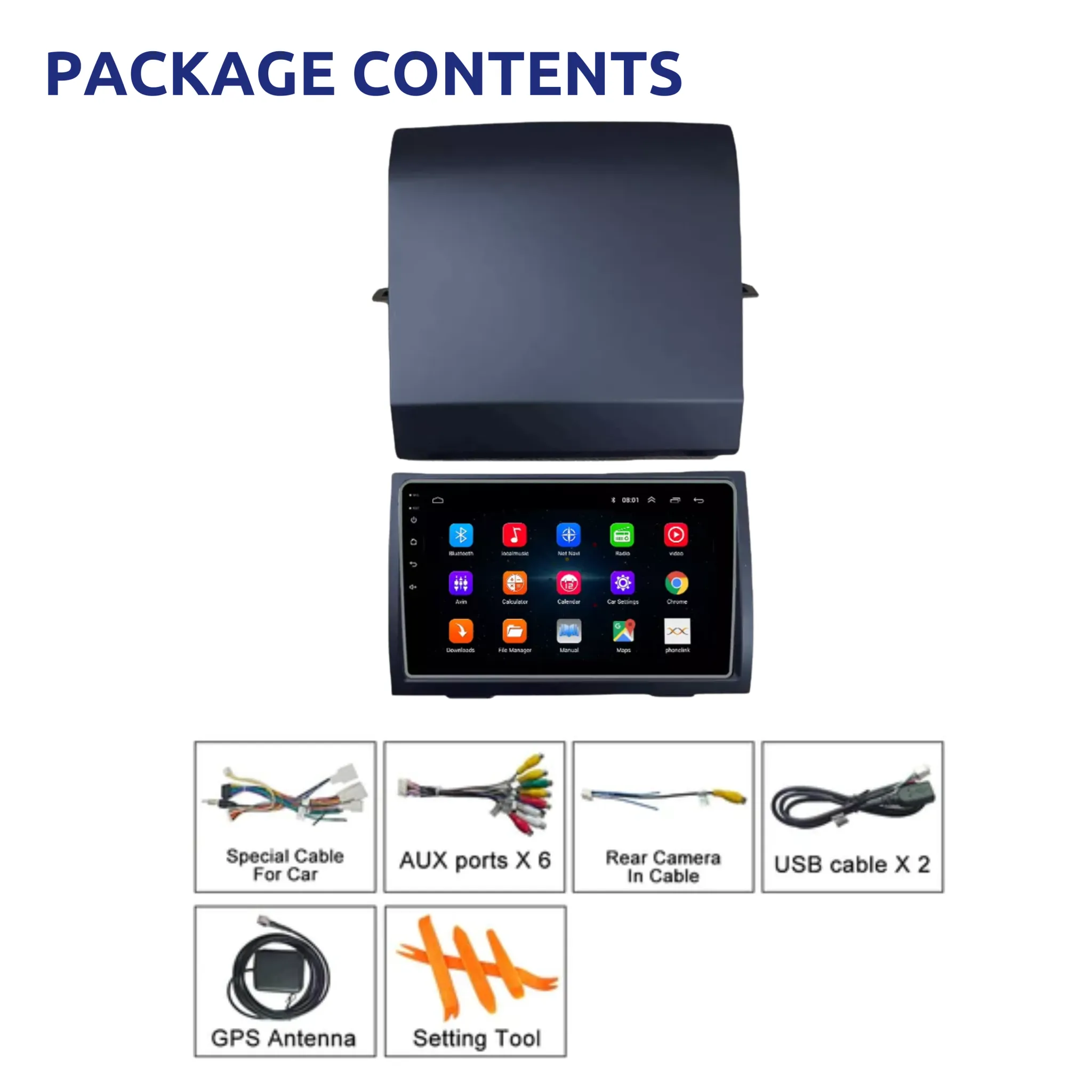 Daiko Ultra Car Stereo Wireless Carplay Android Auto For Toyota Prius 2004-2009