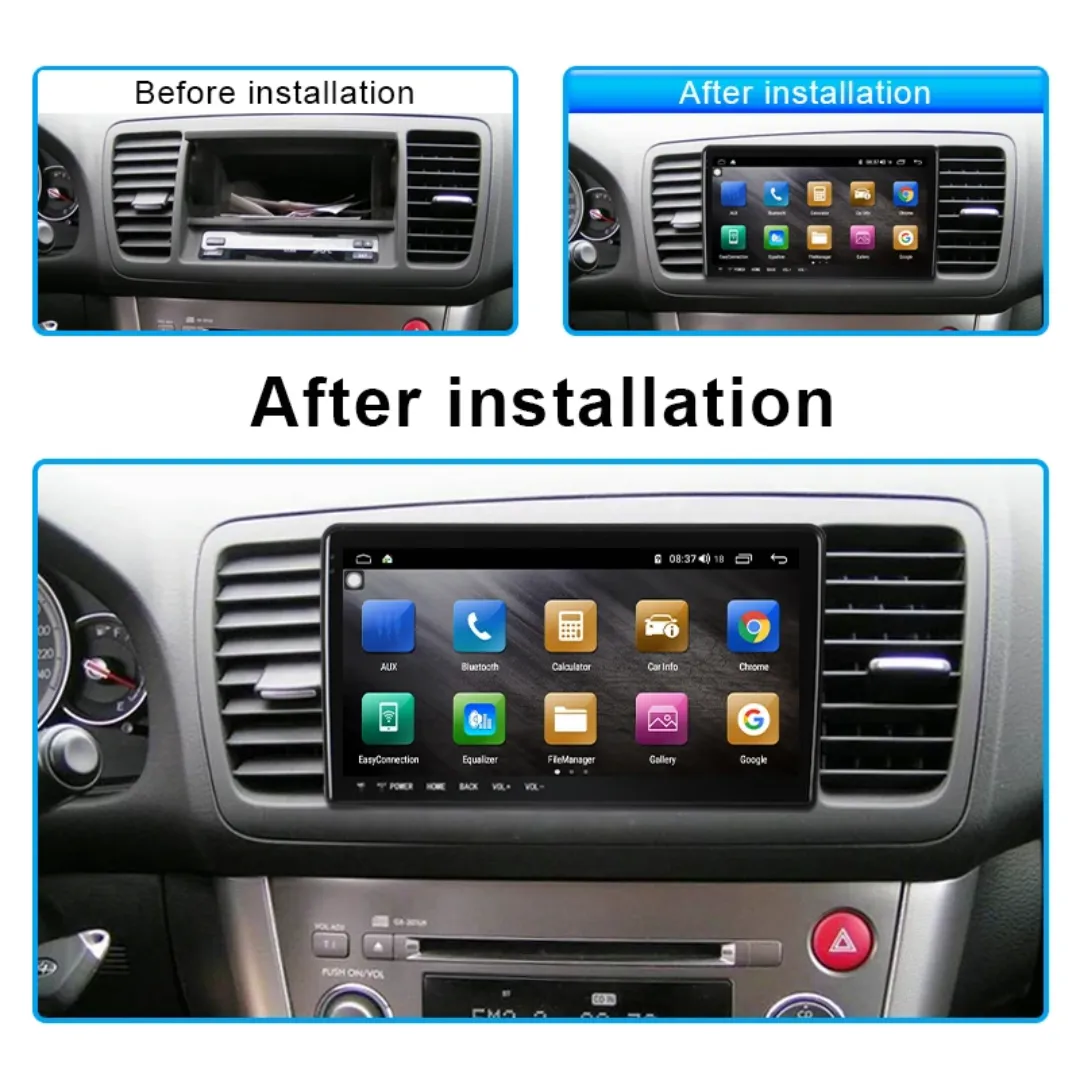 Daiko X Car Stereo Carplay Android Auto For Subaru Outback Legacy 2003-2009