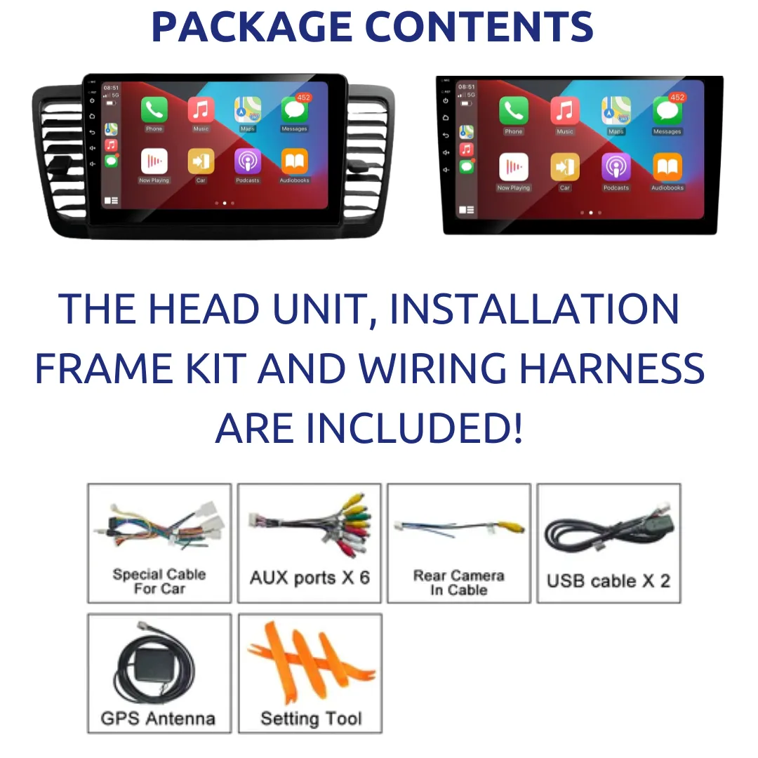 Daiko X Car Stereo Carplay Android Auto For Subaru Outback Legacy 2003-2009