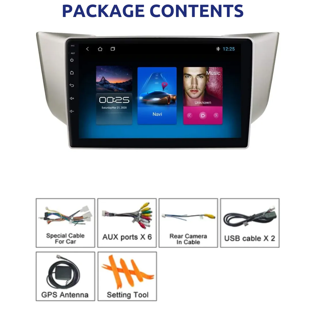 Daiko X Car Stereo Carplay Android Auto For Toyota Harrier Lexus RX 2003-09