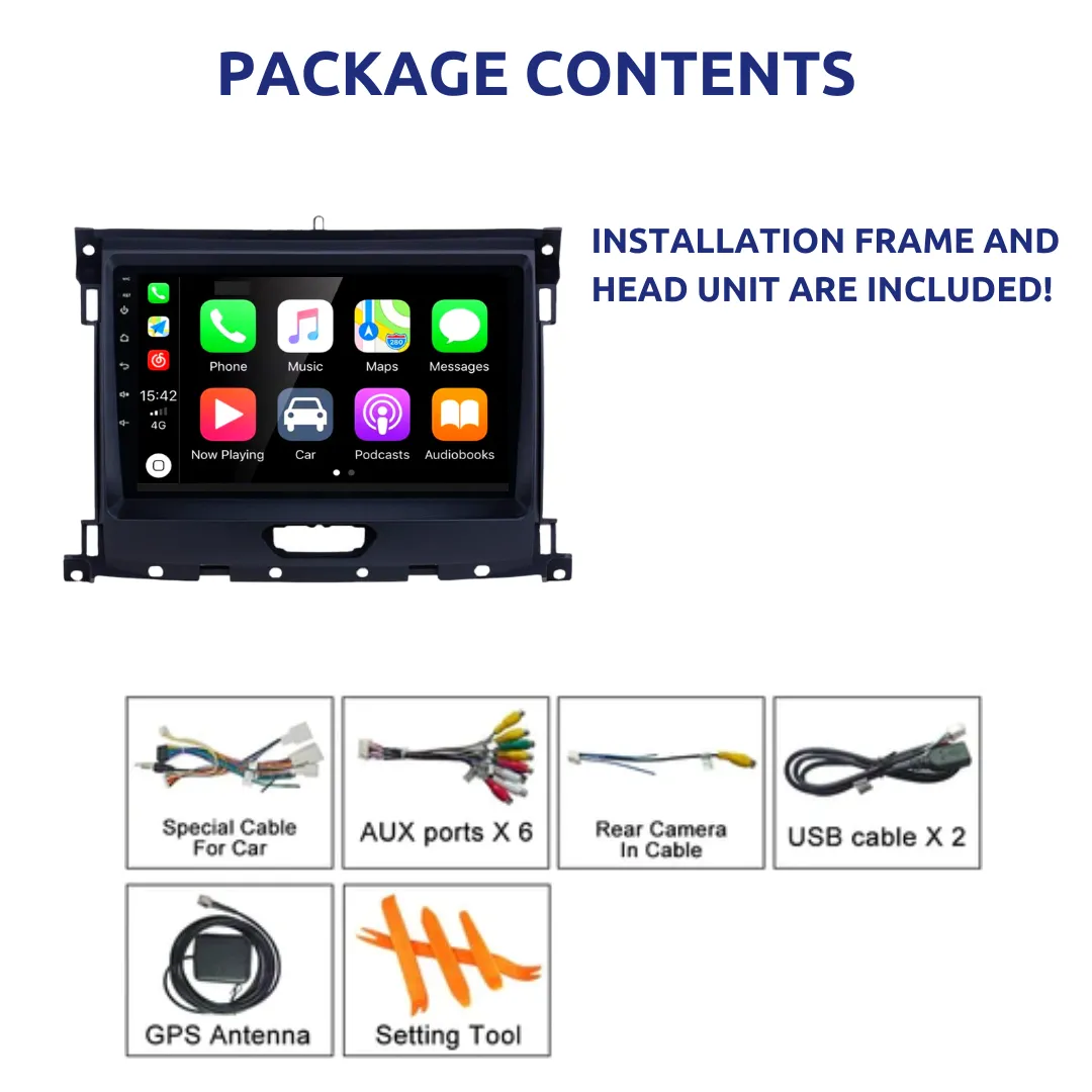 Daiko X Multimedia Unit Wireless Carplay Android Auto For Ford Ranger 2019-2022