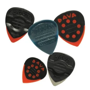 Dava D8125 Control Combo Multi Gauge Design Picks - 5 Pack
