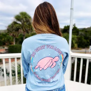Do What You Love Long Sleeve Sea Turtle Tracking T-Shirt by Simply Southern