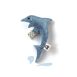 Dolphin Hair Clip - Sky Blue