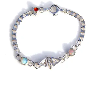 Double Opal Hinged Bracelet