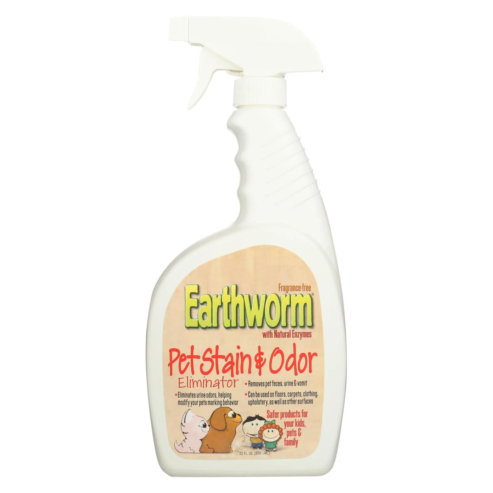 Earthworm Pet Stain And Odor Eliminator - Case Of 6 - 32 Fl Oz.