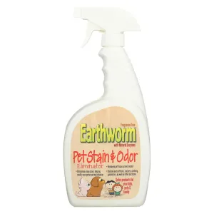 Earthworm Pet Stain And Odor Eliminator - Case Of 6 - 32 Fl Oz.