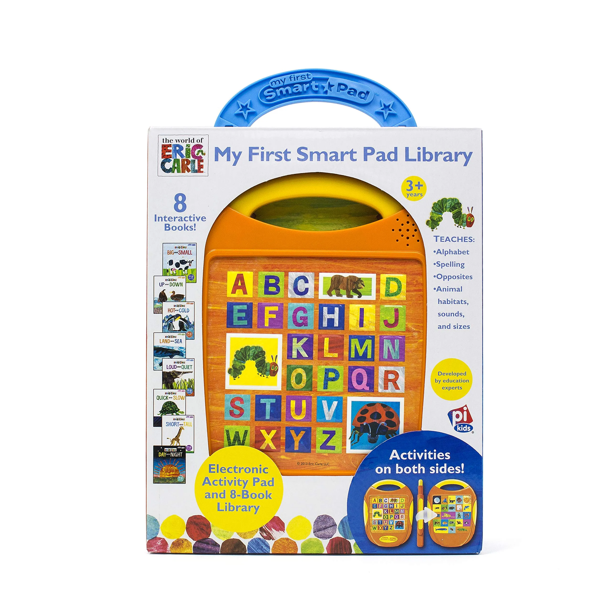 Eric Carle: My First Smart Pad Library Hardcover! Electronic activity pad and and 8-book library teaches alphabet, spelling, opposites, animal habitats, sounds, and sizes Retails $120 