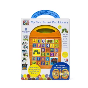 Eric Carle: My First Smart Pad Library Hardcover! Electronic activity pad and and 8-book library teaches alphabet, spelling, opposites, animal habitats, sounds, and sizes Retails $120 