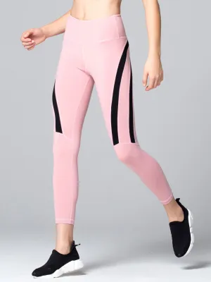 EVOLUTION ANKLE CROPS, ROSE/BLACK