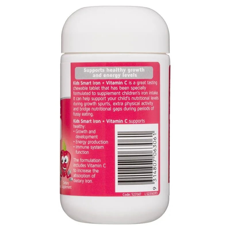 [Expiry: 03/2026] Nature's Way Kids Smart Iron   Vitamin C 50 Chewable Tablets