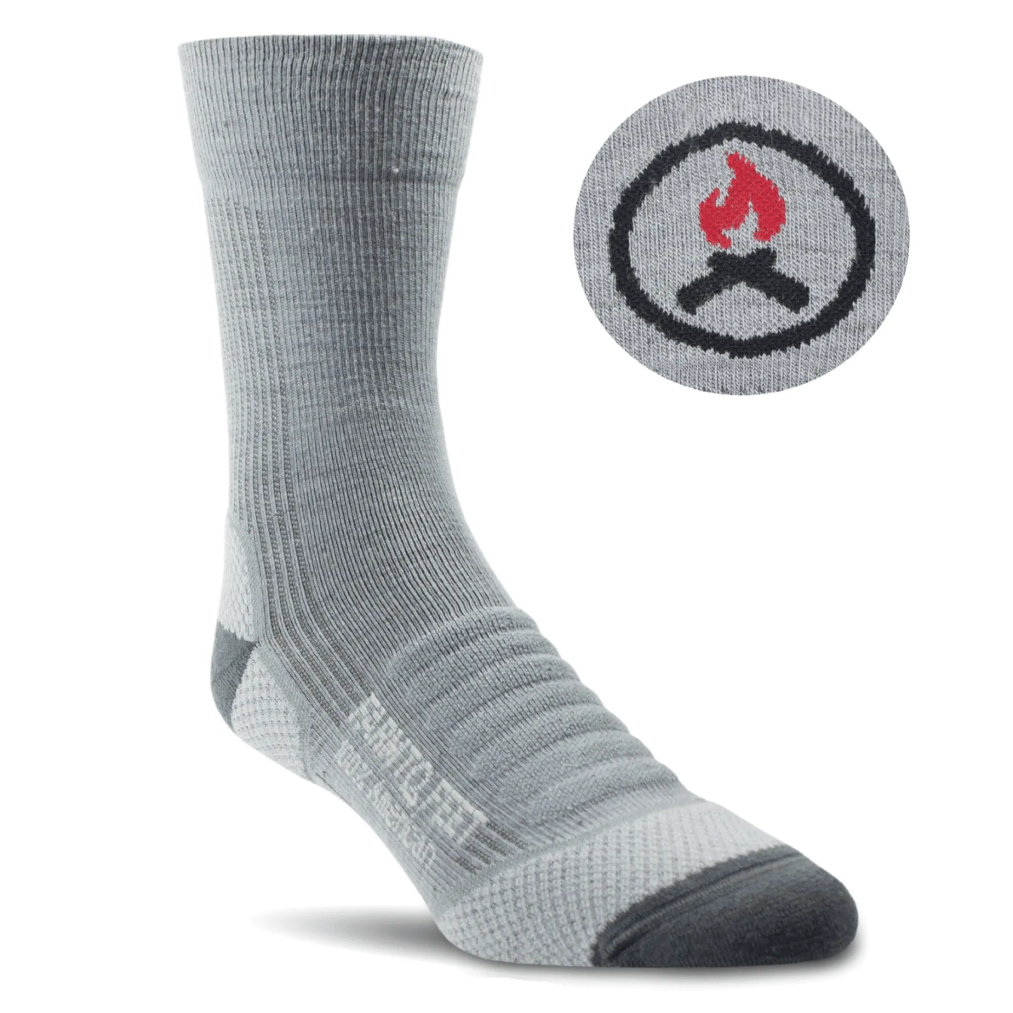 Farm to Feet Unity Blaze Trail Light Targeted Cushion 3/4 Crew Socks