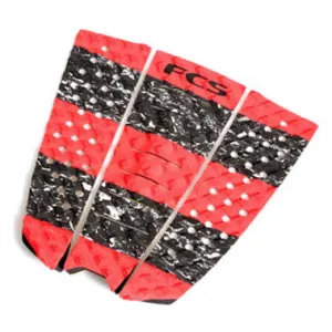 FCS Jeremy Flores 3 Piece Deck Pad - Red/Black