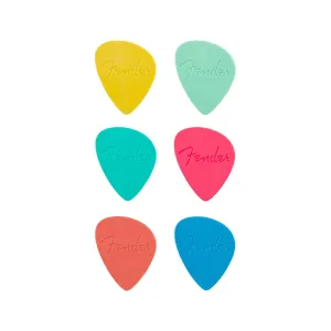 Fender Offset Guitar Picks, Multi-color, 6-Pack