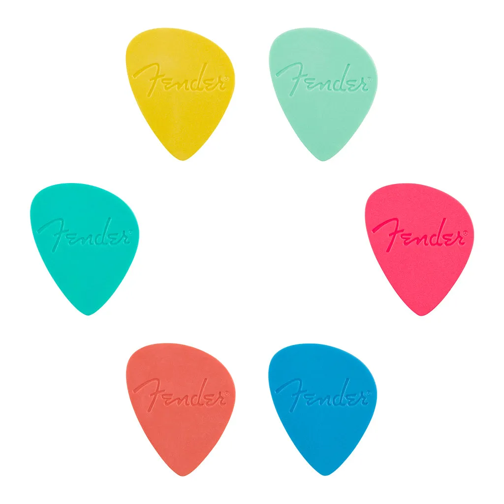 Fender Offset Multi Color Picks 6 Pack