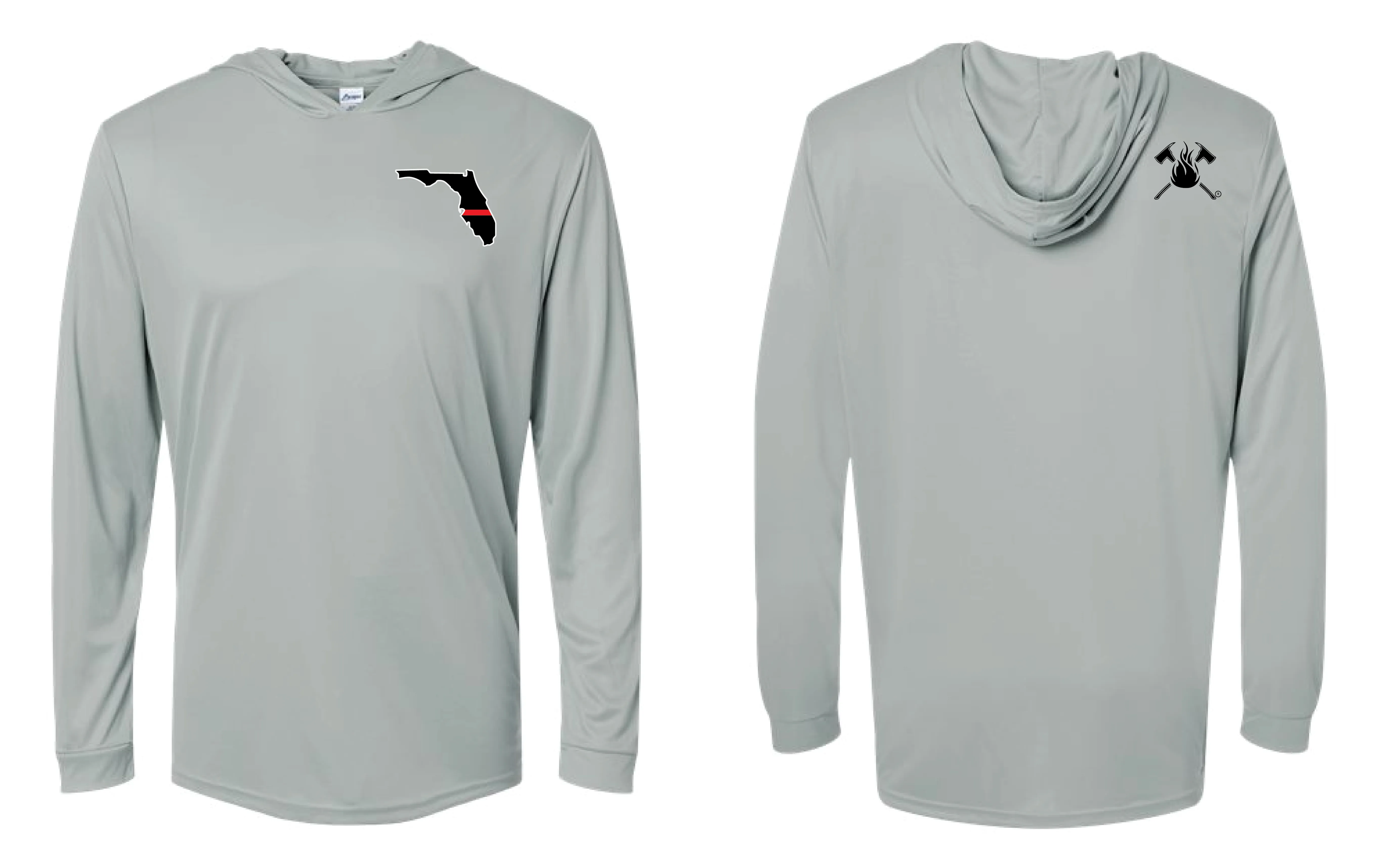 Florida Solid TRL Flag Hooded Fishing Shirt