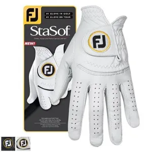 FootJoy StaSof Golf Gloves S Pearl/White (66778E-999-S) LH/Regular