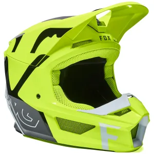 FOX YOUTH V1 SKEW HELMET ECE [FLO YELLOW]