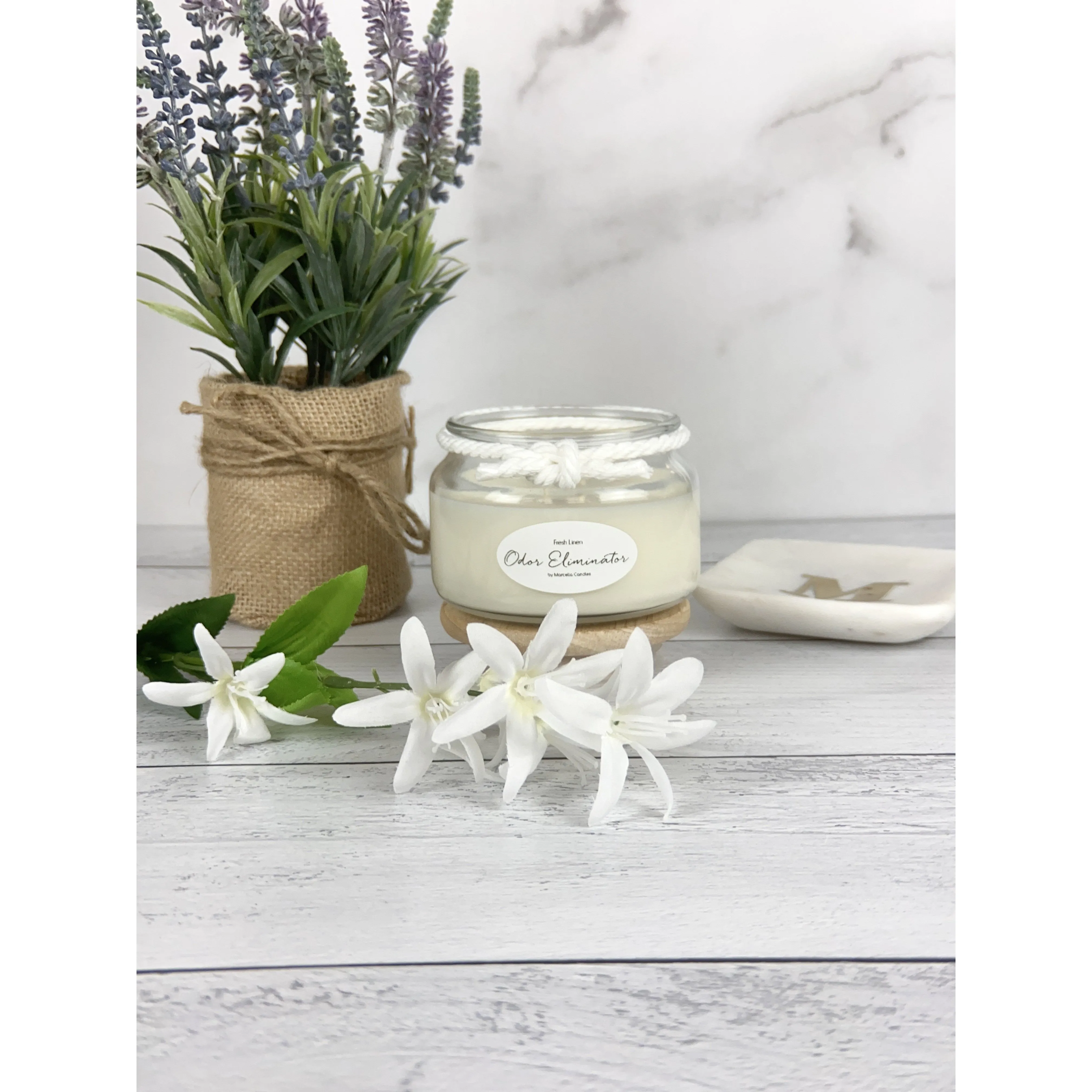 Fresh Linen 8oz Odor Eliminator Soy Candle