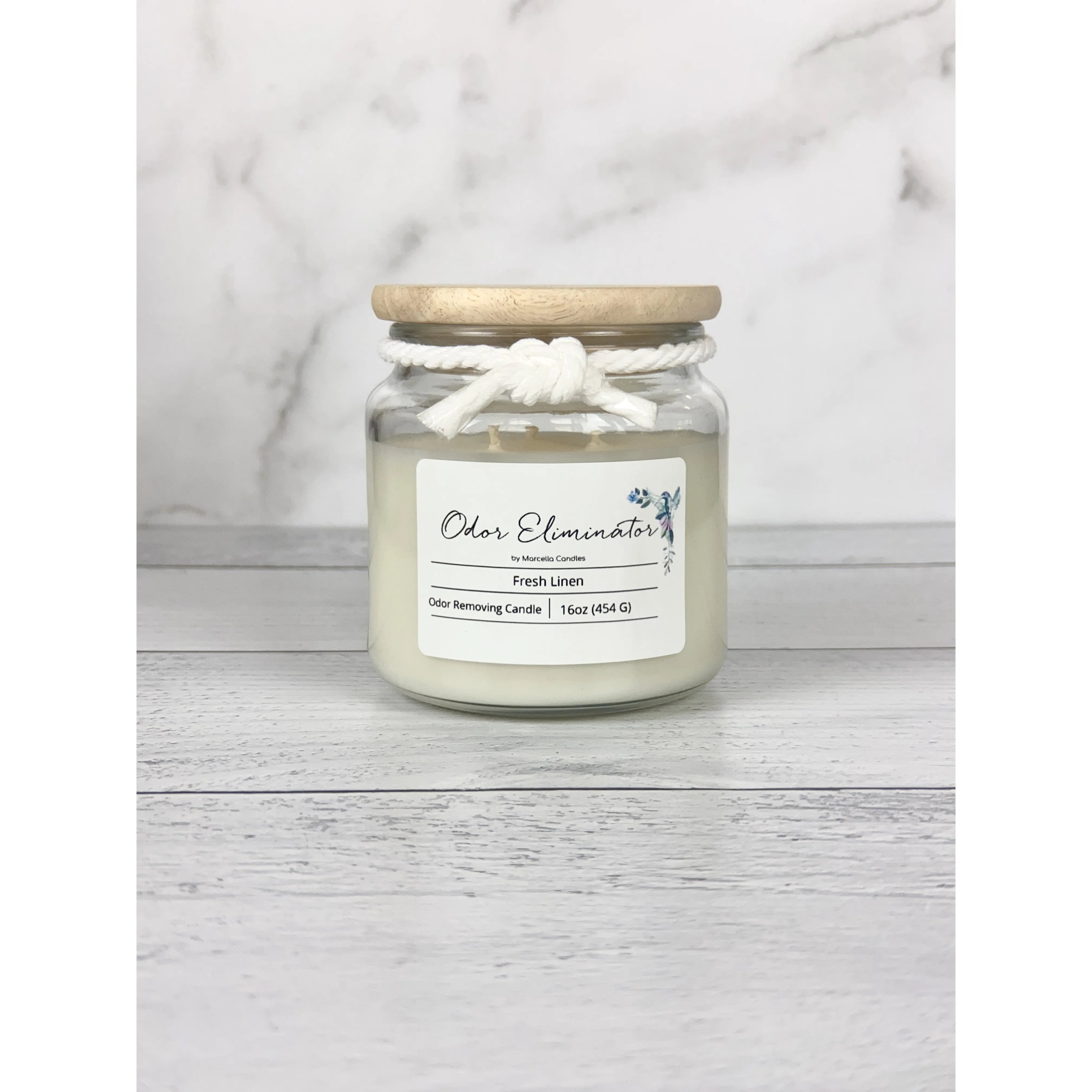 Fresh Linen Odor Eliminator Soy Candle