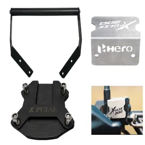 Front Disk Oil Cap and Side Stand Extender and GPS Mount for Hero Xpulse 200 4V BS6