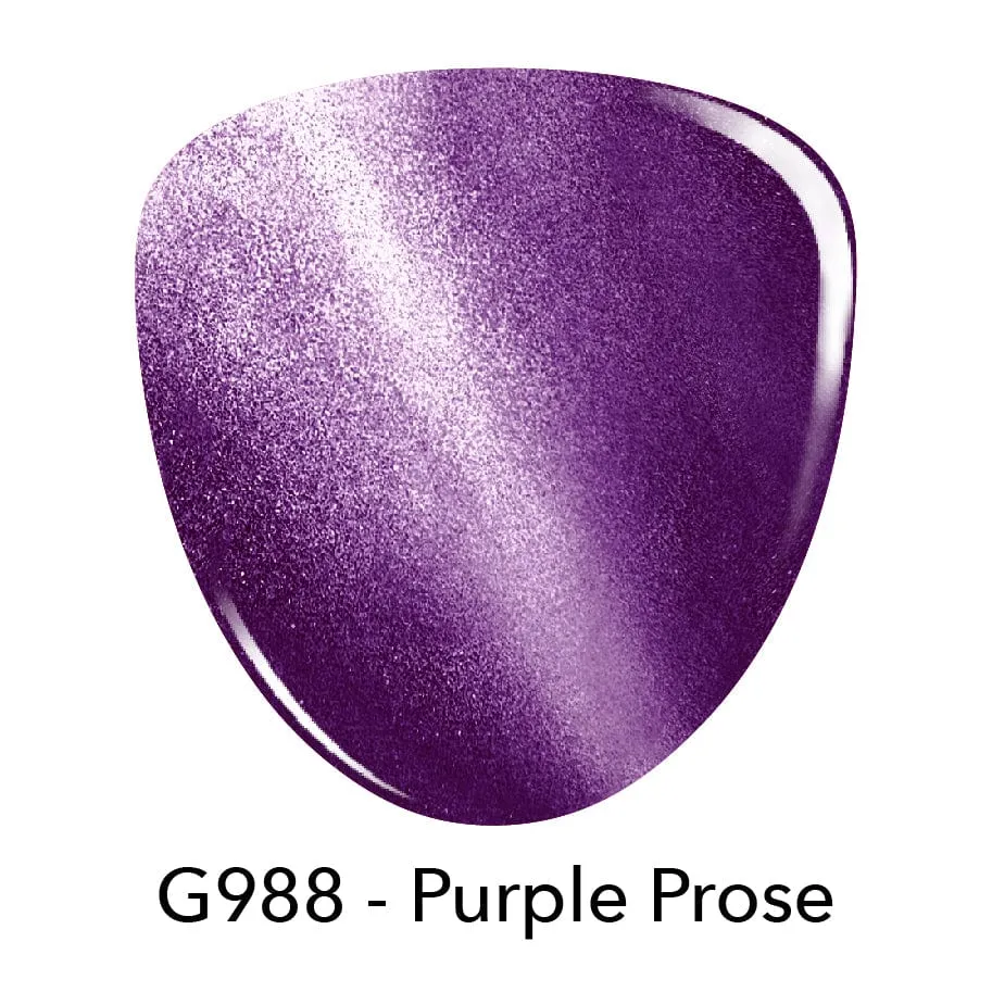 G988 Purple Prose Purple Magnetic Gel Polish