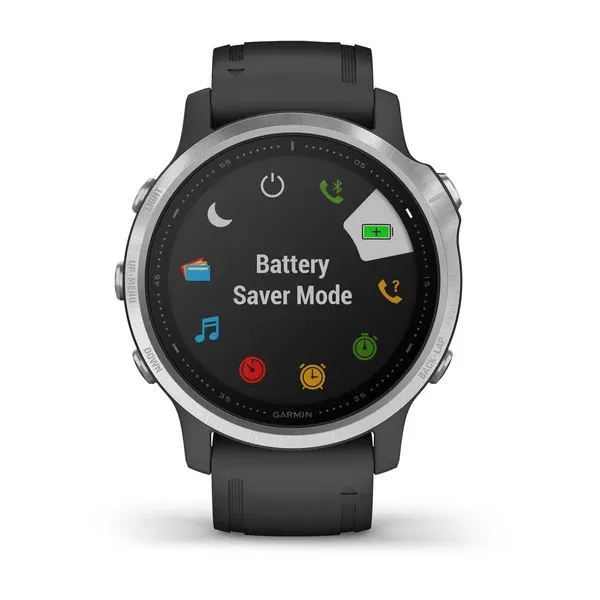 Garmin Fenix 6S Silver with Black Strap