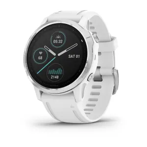Garmin Fenix 6S Silver with White Strap