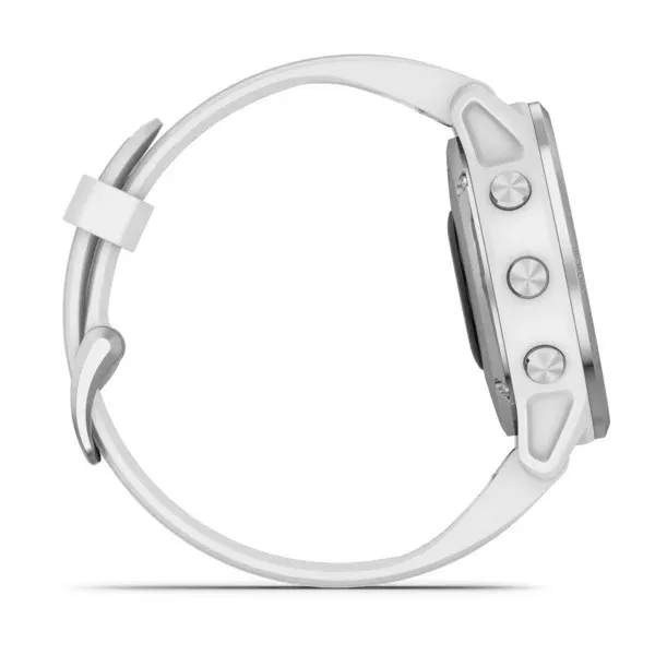 Garmin Fenix 6S Silver with White Strap
