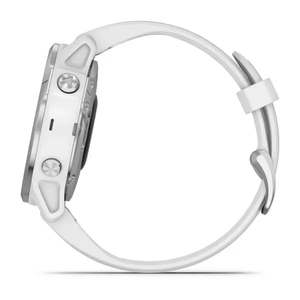 Garmin Fenix 6S Silver with White Strap
