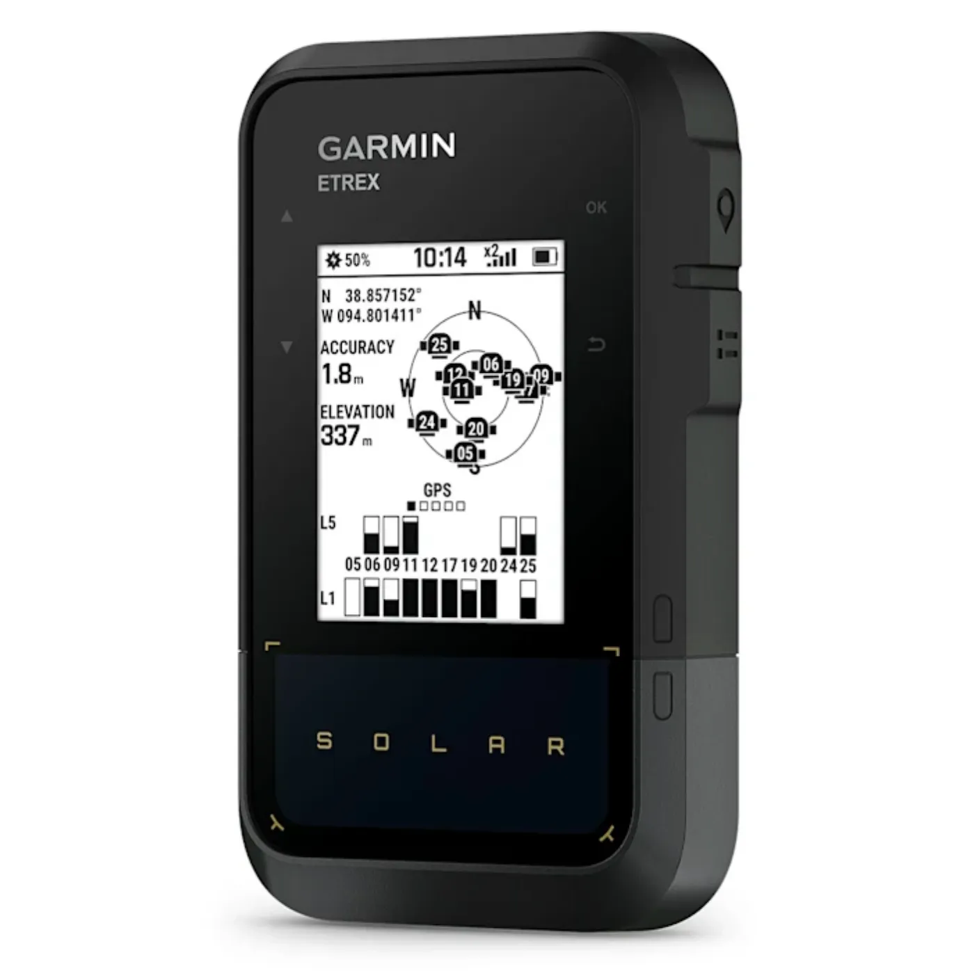Garmin GPS eTrex Solar, Solar Powered Handheld